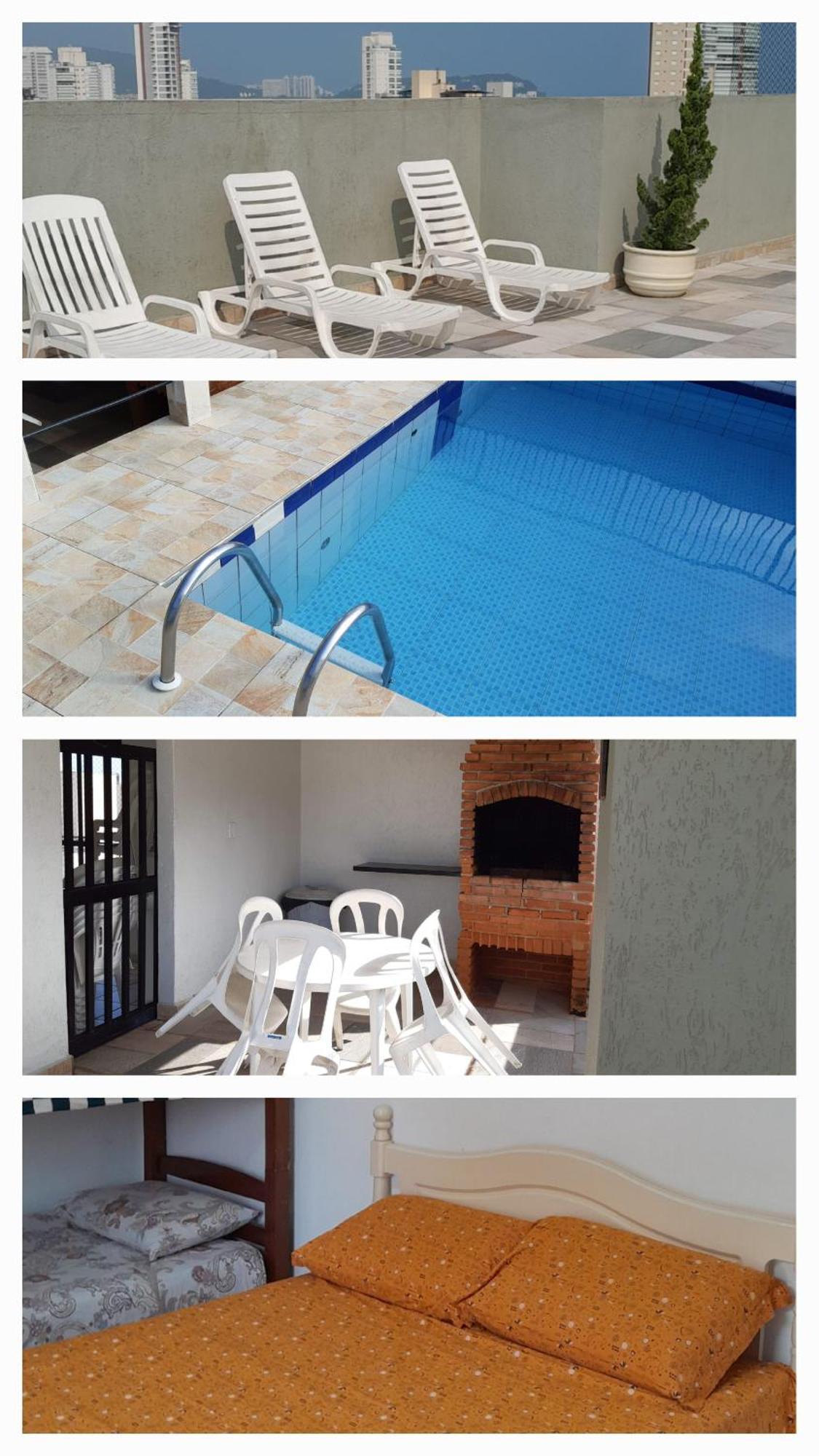 500M Da Praia, Predio Cm Piscina, 1Garagem, Wi-Fi 300 Mbps, Centro De Guaruja, Proximo A Praia E Comercio, Horarios Check-In E Check-Out Flexiveis, Churrasqueira, Kültér fotó